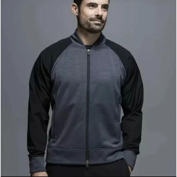Lululemon Full Zip Revolution Bomber Jacket Gray Size Large Athleisure Sporty - Picture 1 of 11